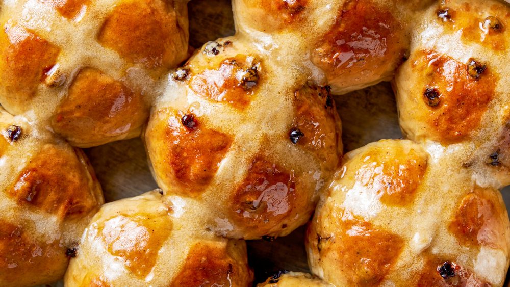 You should be making hot cross buns all year