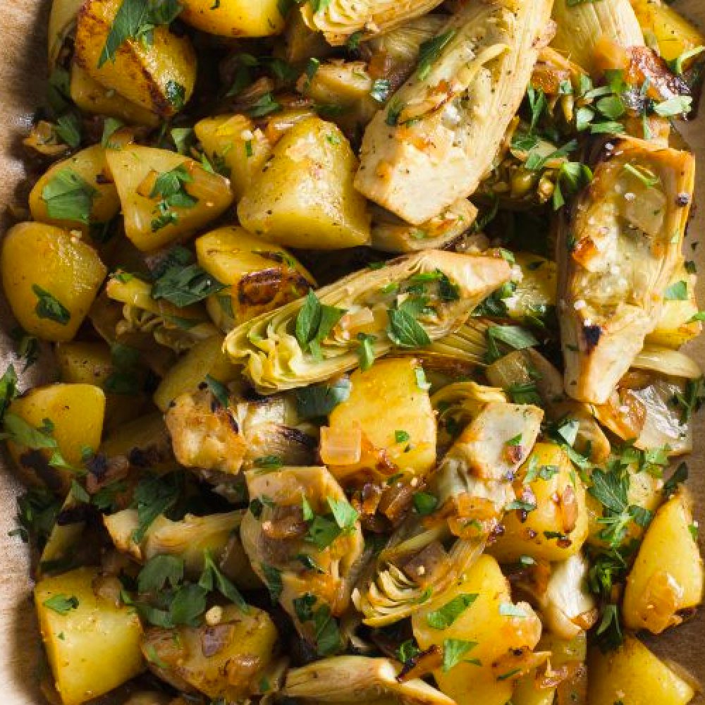 Yukon gold artichoke hash milk street