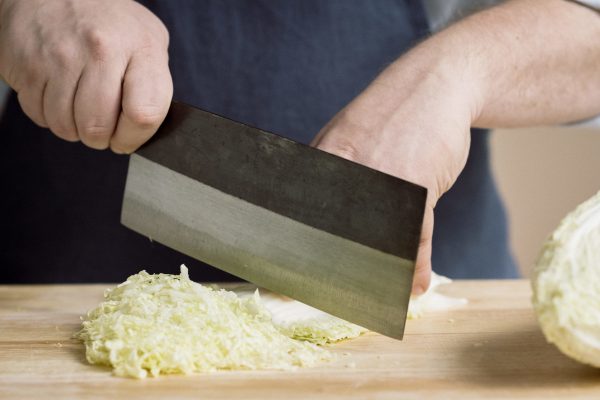 Chinese vegetable cleaver step 2
