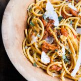 Christopher Kimball's Milk Street – Recipes – Bucatini Pasta with Cherry Tomato Sauce and Fresh Sage