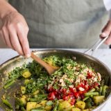 Ginger-Turmeric Potatoes and Green Beans (Aloo Faliyan)