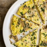 Onion Frittata with Sherry Vinegar Sauce