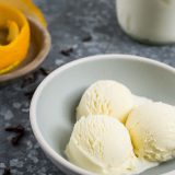 Orange-Clove Crème Fraîche Ice Cream