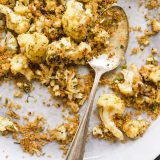 Roasted Cauliflower with Caraway and Buttered Bread Crumbs