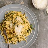 Spaghetti with Lemon, Anchovies, and Capers