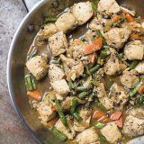 Stir-Fried Black Pepper Chicken with Green Beans V