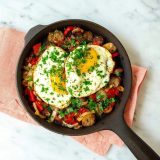 Field company lightweight cast iron skillet eggs