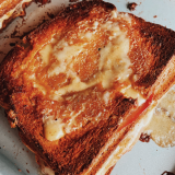 The best ham and cheese sandwich is baked in the oven 2
